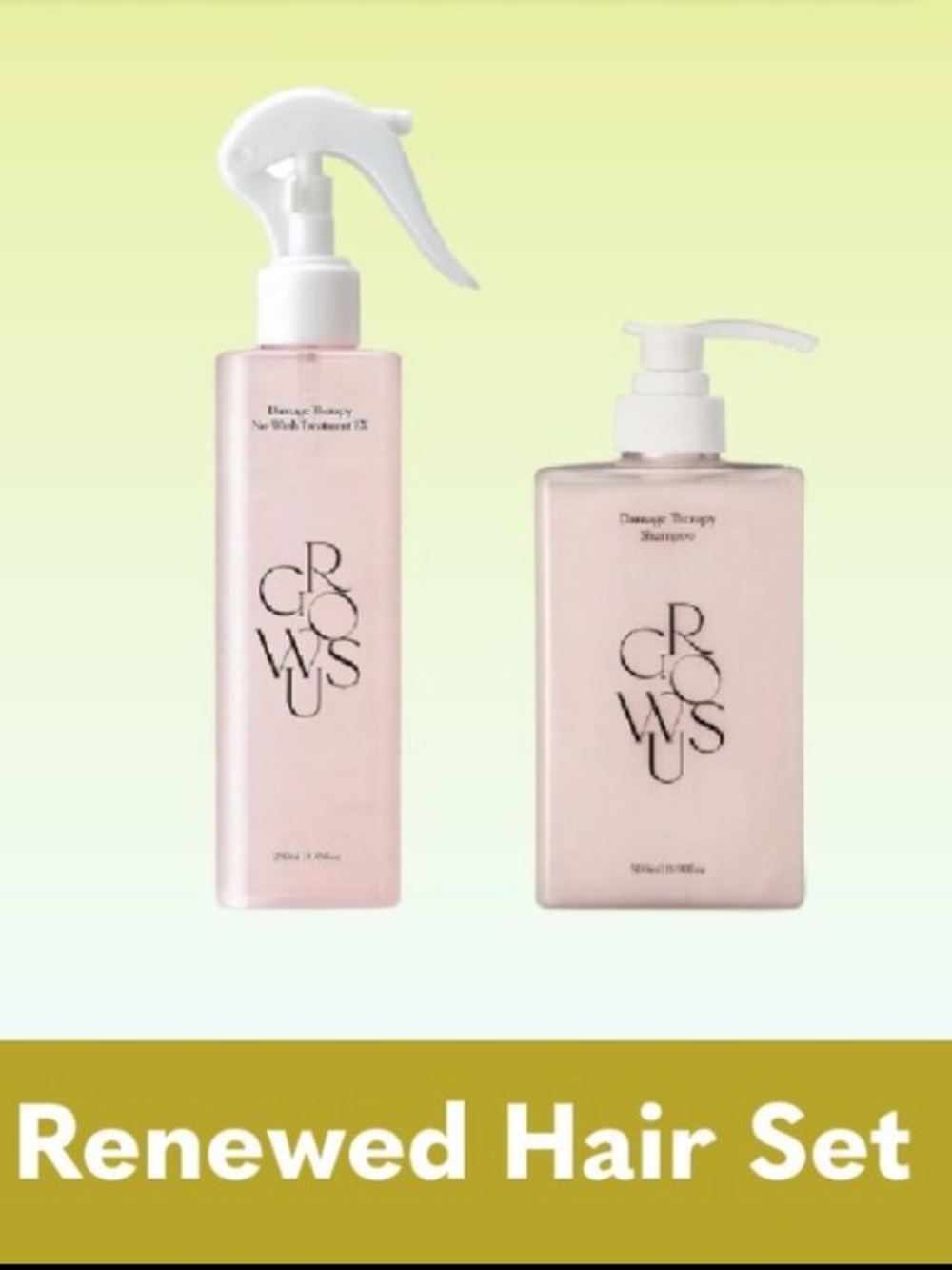 GROWUS Damage Therapy Hair Repair Duo - Shampoo and Treatment